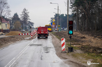 Remontowany odcinek ulicy Wojska Polskiego