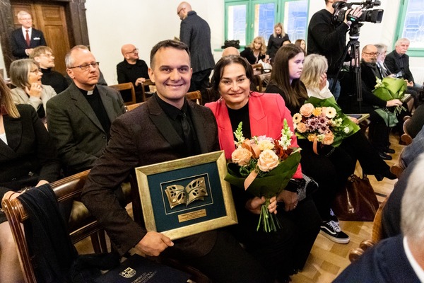 Grzegorz i Elżbieta Pańtak z nagrodą