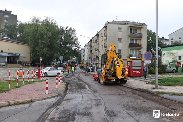 remont ul. Panoramicznej, pracują drogowcy