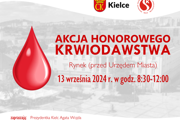 akcja honorowego krwiodawstwa - plakat