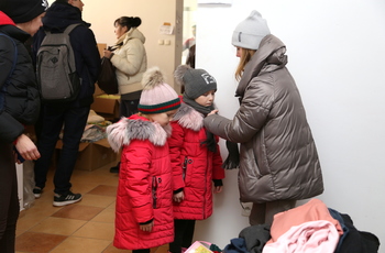 Centralny punkt zbiórki i dystrybucji pomocy dla uchodźców z Ukrainy